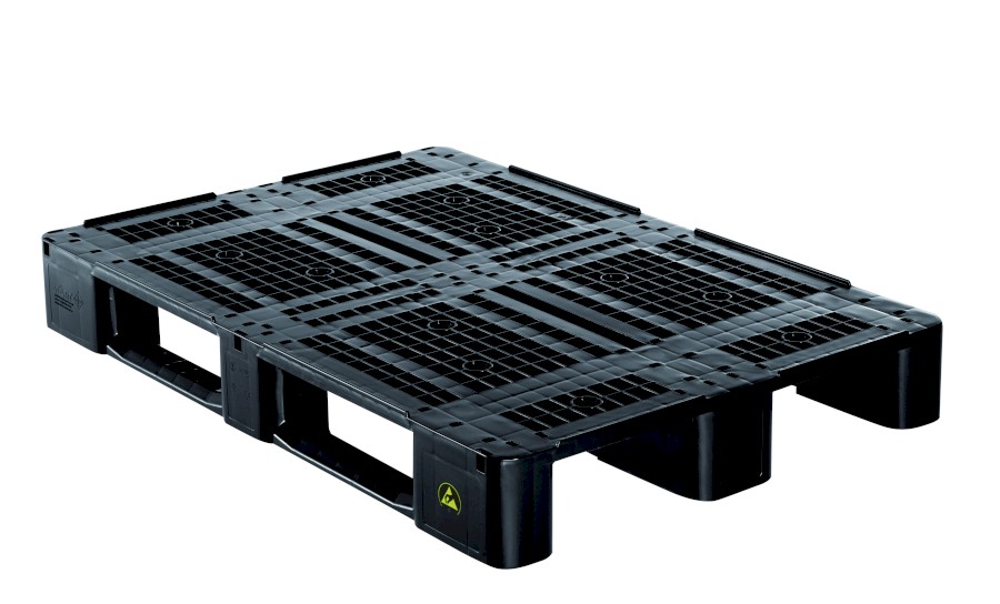 Paleta IKP 1208L černá ESD vodivá 10/6 ohmů, 3L, OZ 7 mm, otevřený svršek