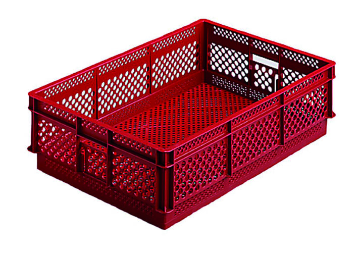 Přepravka 1240.191900 červená, OÚ, perforovaná