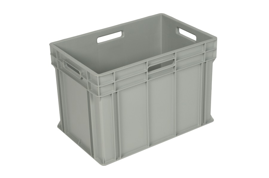 Přepravka Logiline 6440.407.971 šedá, 4 OÚ, uzavřená, ploché dno