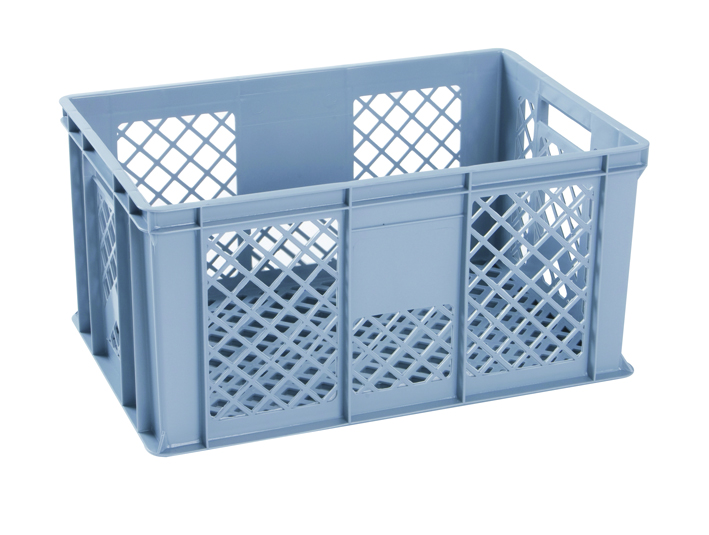 Přepravka 2-208 šedá, OÚ, perforovaná