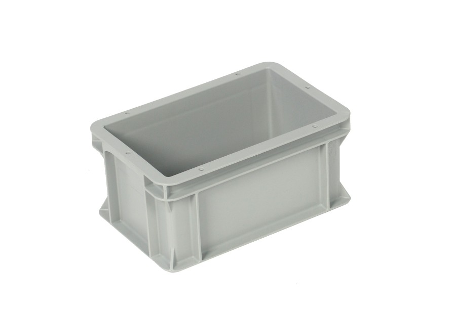 Přepravka Logiline 3213.007.971 šedá, UÚ, uzavřená, ploché dno