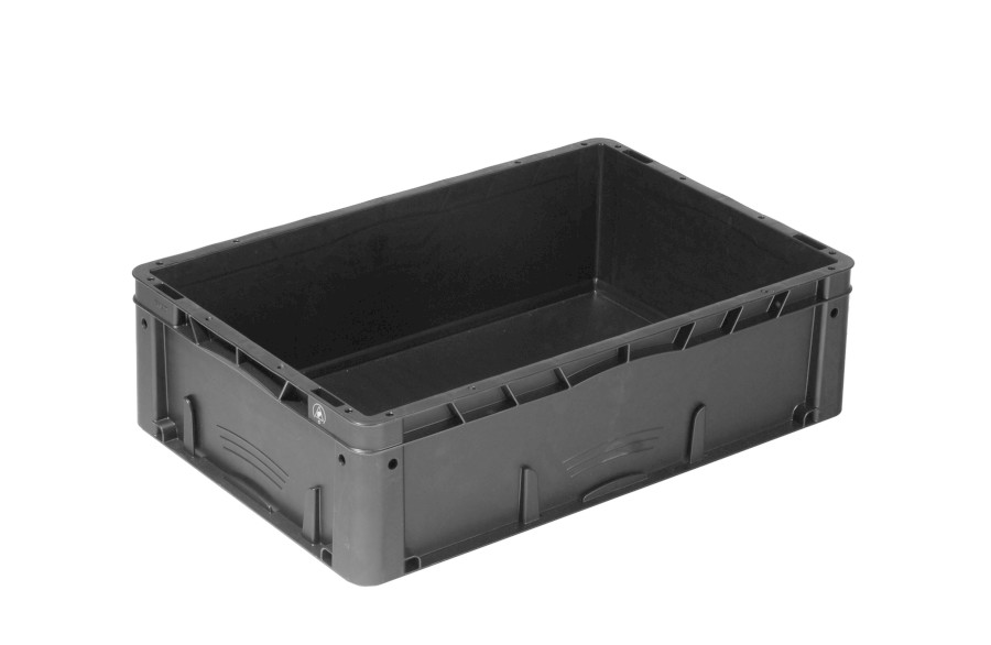 Přepravka Blackline Futura 6417.060.992 vodivá 10/4 ohm, černá, ploché dno